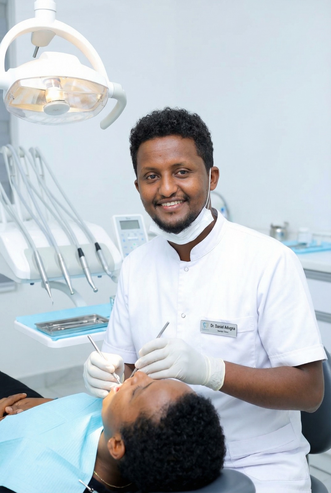 Dr. Daniel Adugna, dentist at Danat Dental Clinic